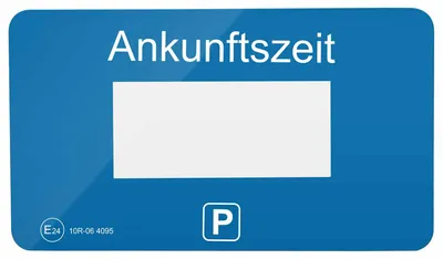Produktbild von Parkscheiben-Folie mit Klebepads für digitale Parkscheibe V1