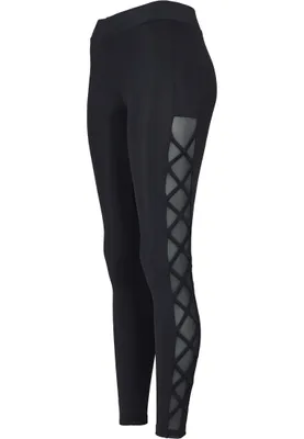 Produktbild von Urban Classics Ladies - TECH MESH Ribbon Leggings - XL
