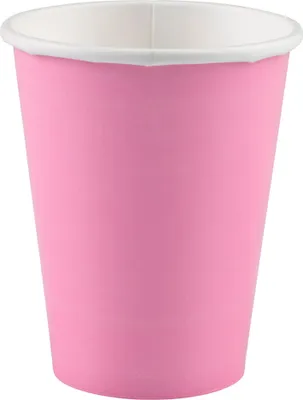 Image de Gobelet en carton Unicolore - 250ml/8pc. | rose
