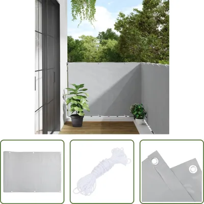 Immagine prodotto di The Living Store Paravento da giardino Grigio 400x120 cm PVC