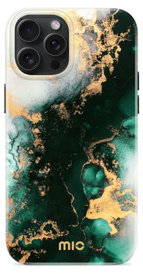 Produktbild von MIO iPhone 15 Pro Max MagSafe Hülle Hardcase Backcover - Green Marble