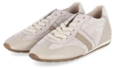 Image de Baskets basses Gabor, couleur beige, en cuir, taille : 37,5