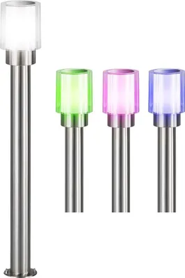 Produktbild von Smart RGB LED Stehleuchte, Edelstahl, silber, weiß