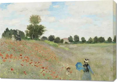 Immagine prodotto di Quadro 100x70 cm Il campo di papaveri vicino ad Argenteuil, Monet Vintage