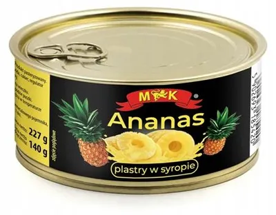 Zdjęcie produktu dla Ananas plastry w syropie 227g Konshurt