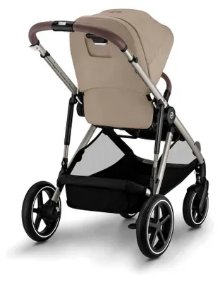 Produktbild von Cybex Gazelle S Kinderwagen inkl. Cot S Babywanne / Kombikinderwagen, Farbe:Almond Beige / Taupe