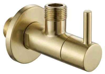 Zdjęcie produktu dla Rea Zawór Kątowy 1/2" X 3/8" Złoty Szczotkowany