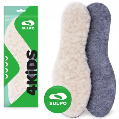 Produktbild von Sulpo Warme Dicke Woll-Einlegesohlen für Winter Größe 32