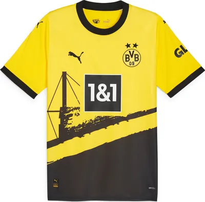 Produktbild von PUMA BVB Home Jersey Replica Jr CYBER YELLOW-PUMA BLACK 128