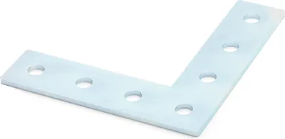 Produktbild von Verbinderplatte B-Typ Nut 6, L - 20x80x80mm, Stahl 2mm galvanisch verzinkt