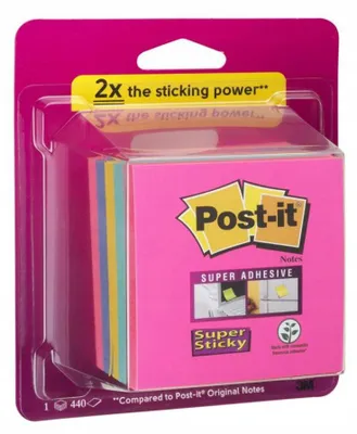 Produktbild von Post-it Zettelbox Selbstklebend für Büro Schule 440 Blatt