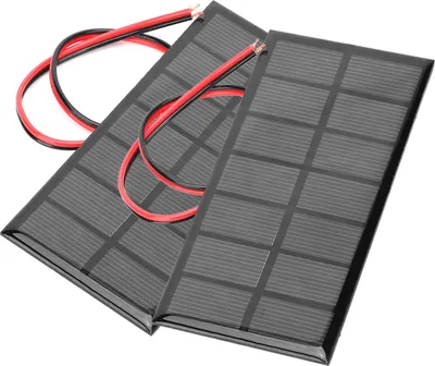 Obrázek produktu pro 2ks DC3,5V 250mA Mini epoxidové solární panely DIY Polysilikonová nabíječka solárních článků s 30cm kabelem