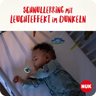 Produktbild von Schnuller 18-36M Silikon Herzform 4 Stk. NUK Signature Day & Night BPA-frei