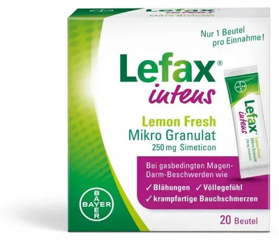 Zdjęcie produktu dla Lefax intens Lemon Fresh Micro Granules 250 mg Sim. 20 szt