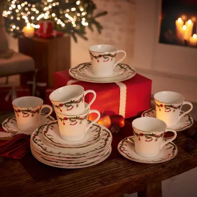 Produktbild von Hutschenreuther Nora Christmas Set 18-tlg. Bone China 02048-726037-28421
