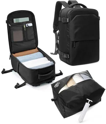 Image de Sac sous vide pour matelas 80-200 cm, 4 sangles, matelas en mousse