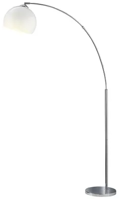Produktbild von Bogenstehlampe, Metall, Acryl, weiß, E27, H 180 cm