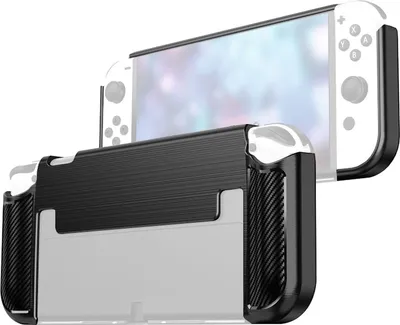 Produktbild von Mobigear Shockproof  Nintendo Switch OLED Hülle Flexibles TPU - Schwarz