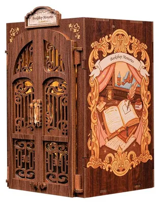 Produktbild von Spielmanufaktur Bausatz Verborgene Bücherstube, DIY-Miniaturhaus, Junge/Mädchen, 10 Jahr(e), Mehrfarbig, Papier, Kunststoff, Sperrholz, Training der kognitiven Fähigkeiten