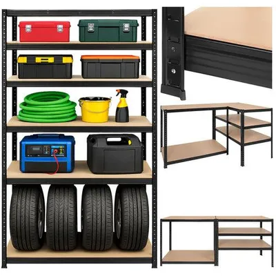 Obrázek produktu pro Storage rack - black 180x100x60 Bigstreen