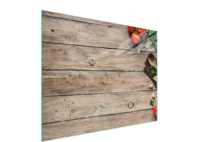 Image de Planche à découper en verre 52x40 bois