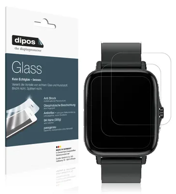 Zdjęcie produktu dla 1x folia ochronna do smartwatcha Kaseemi 1,7 cala matowa - folia antywstrząsowa 9H dipos Glass szkło plastikowe
