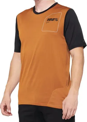 Produktbild von 100% SPEEDLAB Kurzarm Fahrradtrikot - RIDECAMP - Braun/Schwarz L