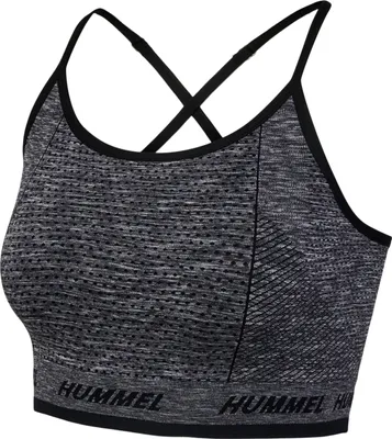 Produktbild von hummel hmlTE CAMI Seamless Sport-BH Damen 2508 - black melange XS