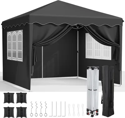 Produktbild von Pavillon – Gartenpavillon – Partyzelt – Gartenzelt – Pop-up-System – Stabil – Faltbar – Wasserdicht