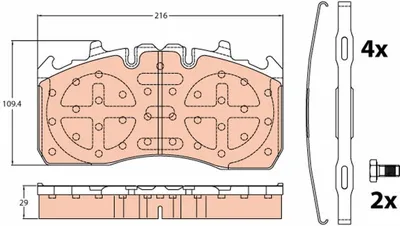 Produktbild von TRW Bremsbeläge Satz Hinten GDB5112