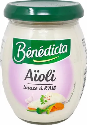 Produktbild von Bénédicta Aïoli Sauce à l'Ail (260g) – Mediterraner Genuss mit Knoblauchmayonnaise