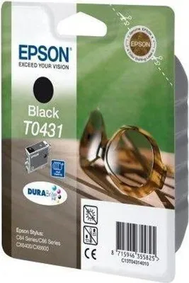 Obrázek produktu pro Epson T0431 Black Ink Cartridge (High) - Retail Pack (untagged)