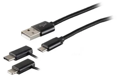 Obrázek produktu pro S/CONN 14-50068, 1 m, USB A, Micro-USB B, USB 2.0, 0,48 Gbit/s, Černá