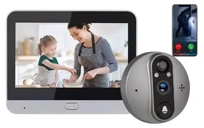 Produktbild von Schlüssellochkamera, 1080P Video, PIR Bewegungsmelder, Türkamera