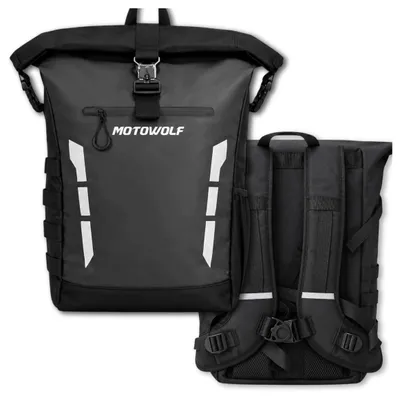 Produktbild von MOTOWOLF MDL0716 Wasserdichter Motorradrucksack 20L Robust