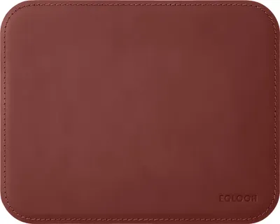 Produktbild von Mauspad Leder Bordeaux Rot cm 25x20 - Mousepad Runde Ecken - Handwerkliche Nähte - Hergestellt in Italien