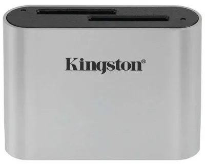 Zdjęcie produktu dla Kingston WFS-SD Card Reader USB3.2 Kingston Dual-Slot SDHC/SDXC Card-Reader