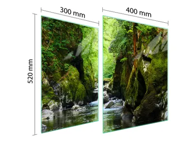 Produktbild von Glasschutzplatte Für Herd 70X52 Las