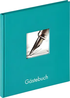 Immagine prodotto di Libro degli ospiti Walther Fun verde petrolio 23x25 cm 72 pagine bianche