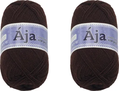 Obrázok produktu pre SADA 2 ks - priadza ÁJA - 50 g / 217 m - čokoládová