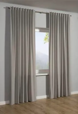 Immagine prodotto di Tenda con nastro arricciante in morbido velluto a coste grigio 245 x 135 cm
