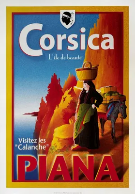 Obrázok produktu pre Korsika – Calanche Piana – plagát 50 x 70 cm