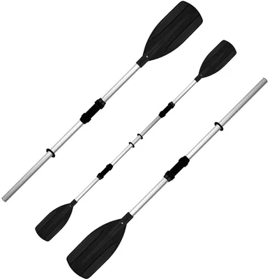 Produktbild von Bestway #62064 - Aluminium Paddelset 145cm/218cm Stechpaddel Doppelpaddel Schlauchboot Ruderboot
