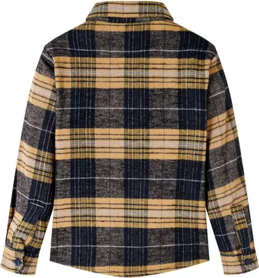 Immagine prodotto di vidaXL Camicia da bambino a scacchi gialli e neri 116