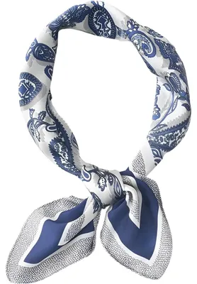Immagine prodotto di Foulard PO-40145 Bianco/Blu - Eleganza per Te KP40145