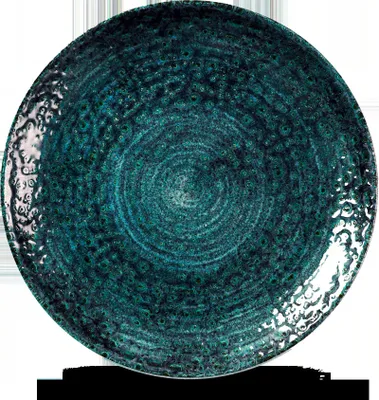 Produktbild von Churchill Homespun Chroma Blue Flache Coup Teller, 21.7 cm, 12 Stück