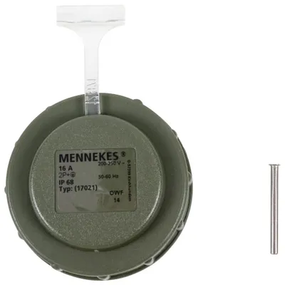 Produktbild von Mennekes Ersatzdeckel für Schuko Kupplung bronzegrün 4995311 (Deckel)