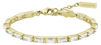 Image de Bracelet tennis Duchess plaqué or avec cristaux clairs 2040499