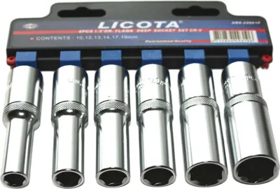 Zdjęcie produktu dla Zestaw Nasadek 1/2 Cala, 6-Częściowy, SW 10-19 mm –