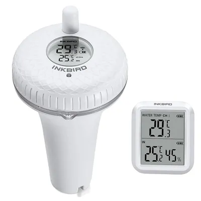 Obrázok produktu pre Bezdrôtový bazénový teplomer, pripojenie Bluetooth, presný rozsah teploty , IBS-P01R(Wireless)
